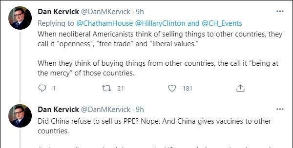 希拉里称美国不能再依赖中国市场 这是咋情况?