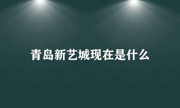 青岛新艺城现在是什么