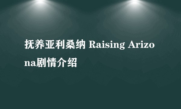 抚养亚利桑纳 Raising Arizona剧情介绍