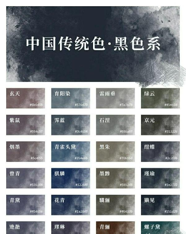 中国传统色之玄色