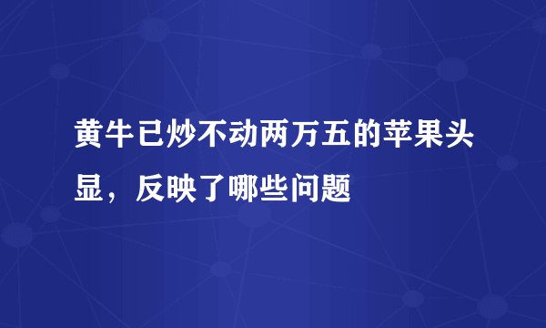 黄牛已炒不动两万五的苹果头显,反映了哪些问题