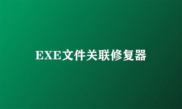 EXE文件关联修复器