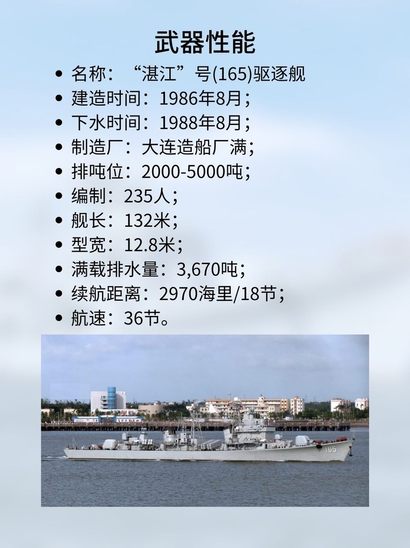 165湛江号导弹驱逐舰