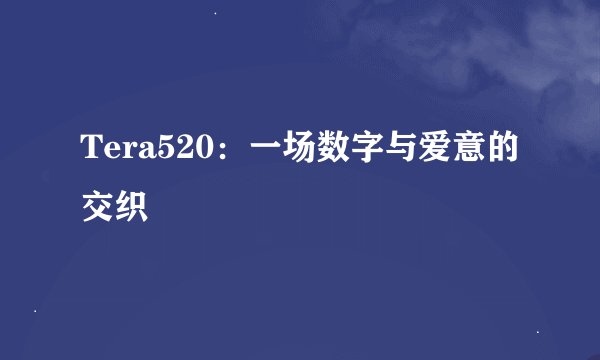 Tera520：一场数字与爱意的交织