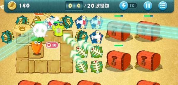 【保卫萝卜】挑战图 第45关 完美金萝卜通关攻略