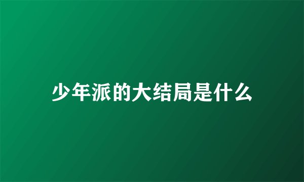 少年派的大结局是什么