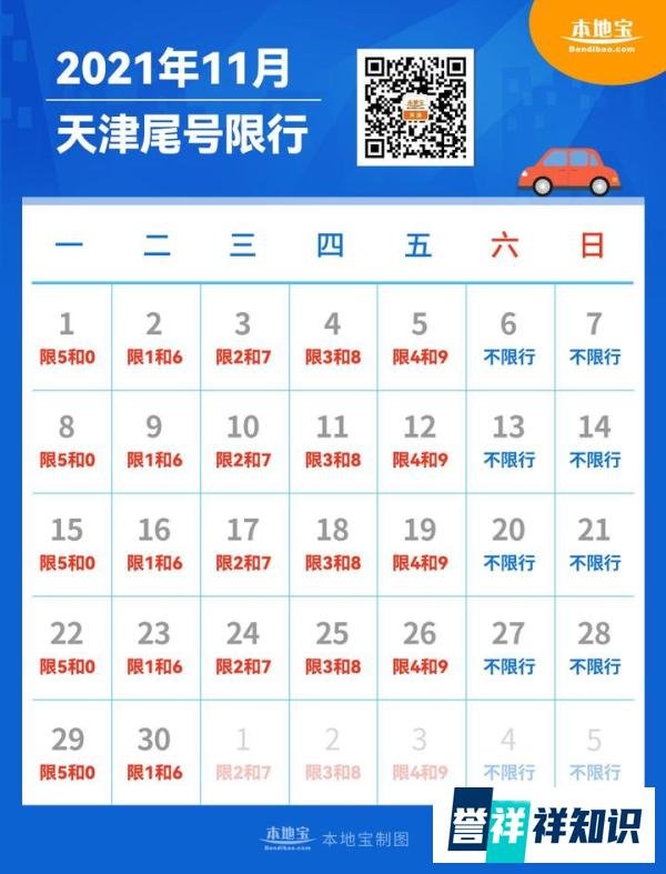 11月天津限号查询指南（时间+区域+规则）