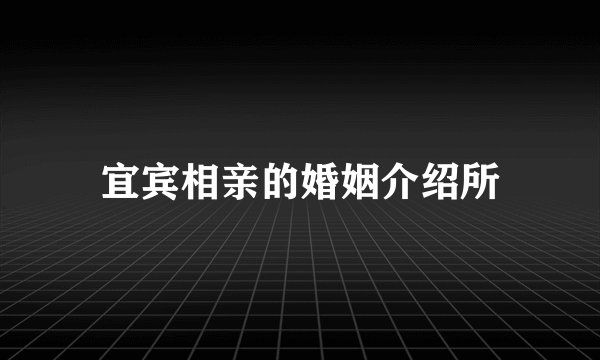 宜宾相亲的婚姻介绍所