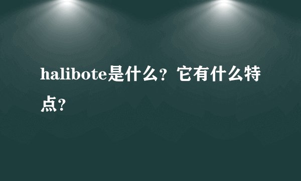 halibote是什么？它有什么特点？
