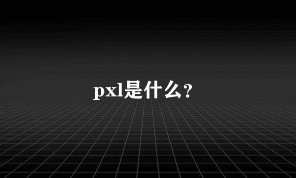 pxl是什么？