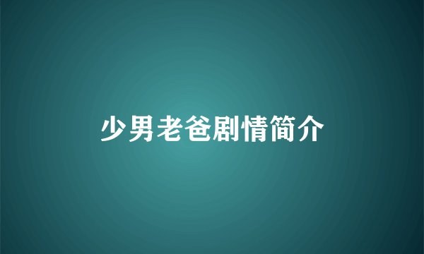 少男老爸剧情简介