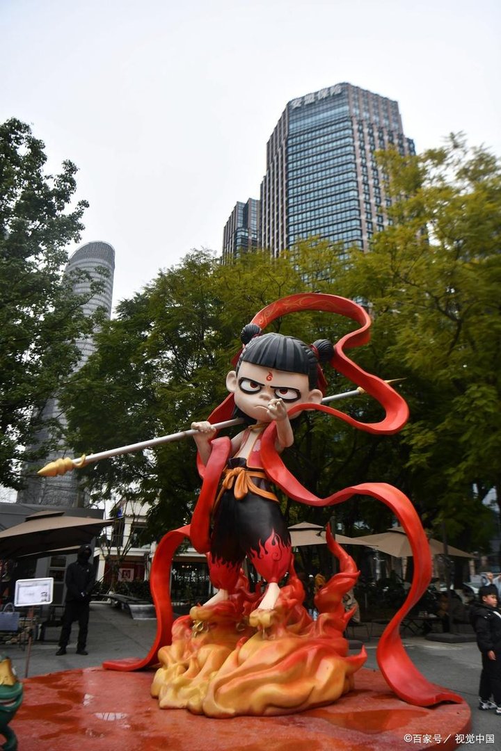 哪吒敖丙一个画面两种坐姿