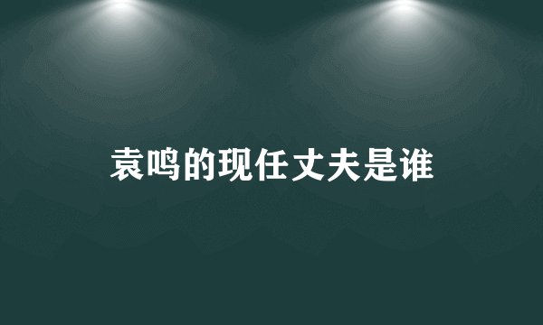 袁鸣的现任丈夫是谁