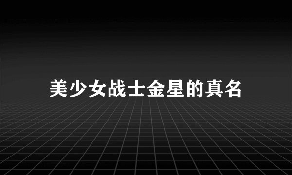 美少女战士金星的真名