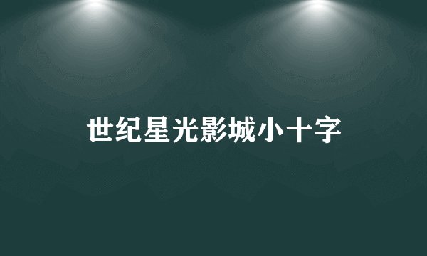 世纪星光影城小十字