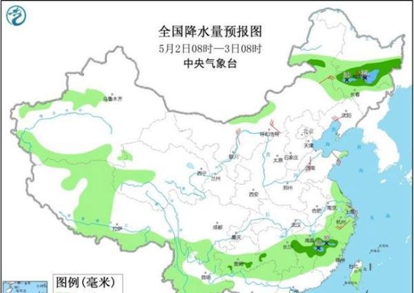 “五一”假期北方先热后凉 南方雨水频繁