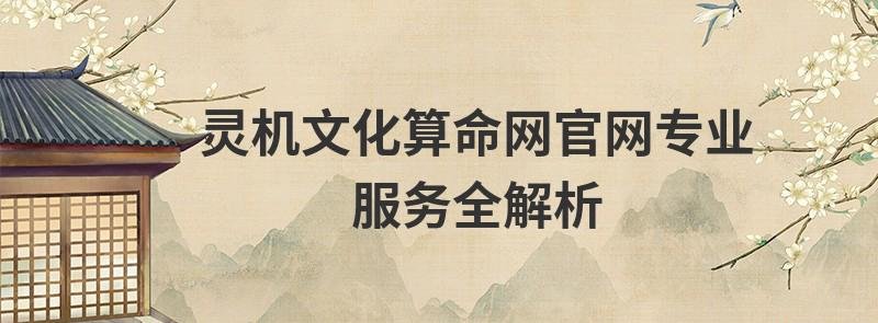 灵机文化算命网官网专业服务全解析