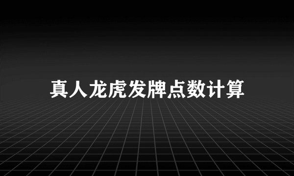 真人龙虎发牌点数计算
