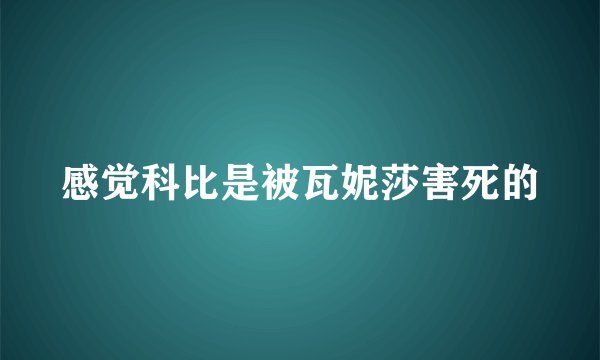 感觉科比是被瓦妮莎害死的