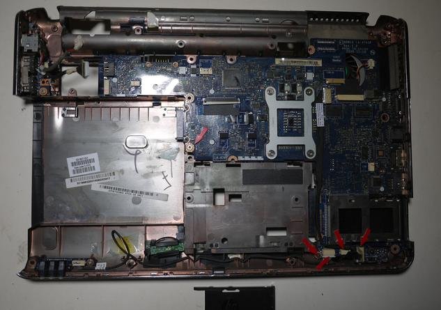 惠普compaq 515笔记本的拆解流程