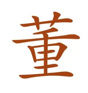董笔画顺序