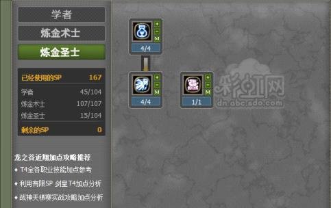 龙之谷炼金圣士加点