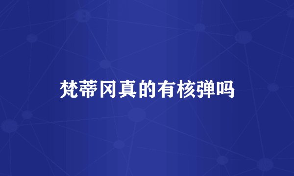 梵蒂冈真的有核弹吗