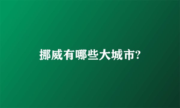挪威有哪些大城市?