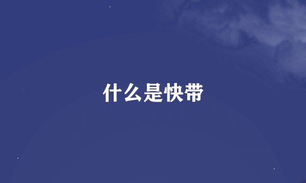 什么是快带