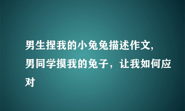 男生捏我的小兔兔描述作文,男同学摸我的兔子，让我如何应对