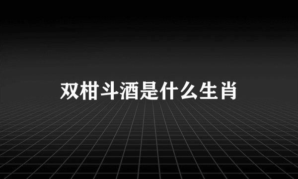 双柑斗酒是什么生肖