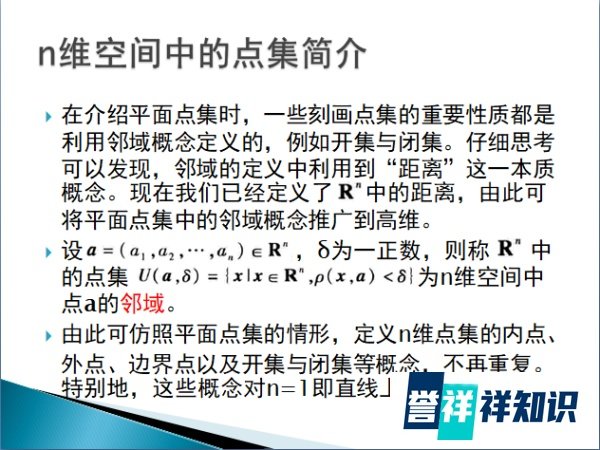 高等数学入门——n维空间简介