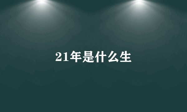 21年是什么生