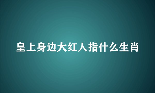 皇上身边大红人指什么生肖