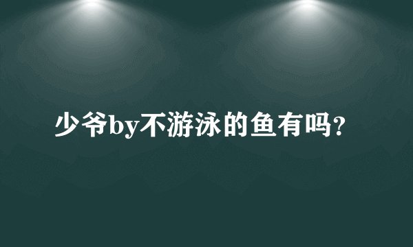 少爷by不游泳的鱼有吗？
