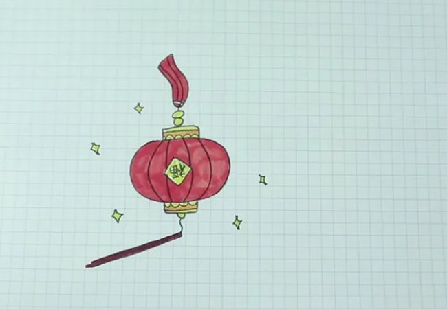 2024年龙年元旦节图画教程