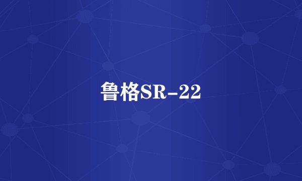 鲁格SR-22