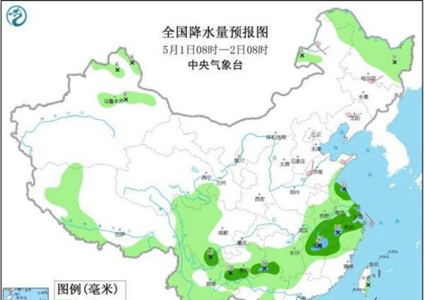 “五一”假期北方先热后凉 南方雨水频繁