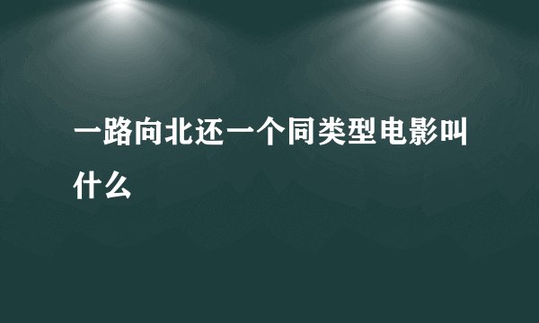 一路向北还一个同类型电影叫什么