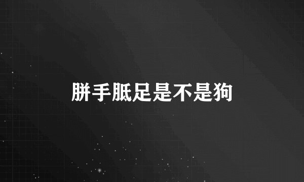 胼手胝足是不是狗