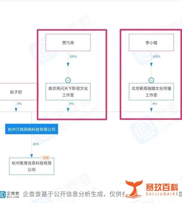 贾乃亮李小璐同为偷税被罚公司股东