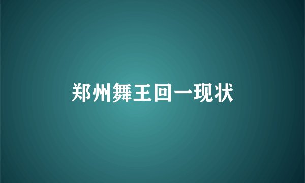 郑州舞王回一现状