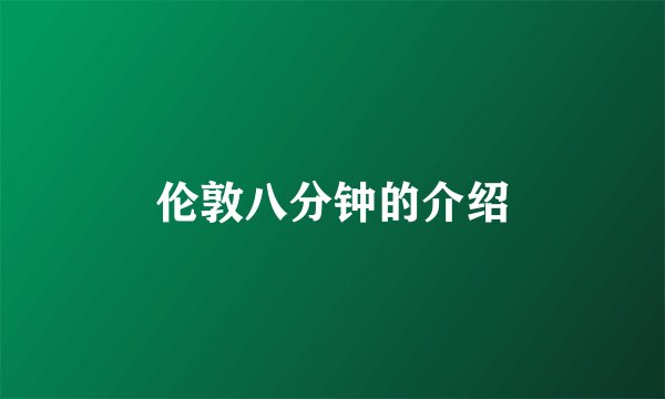 伦敦八分钟的介绍
