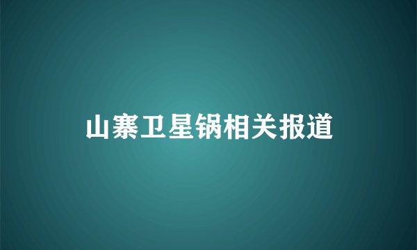 山寨卫星锅相关报道