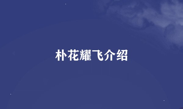 朴花耀飞介绍