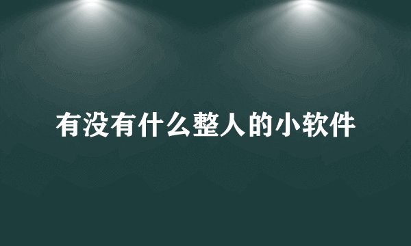 有没有什么整人的小软件