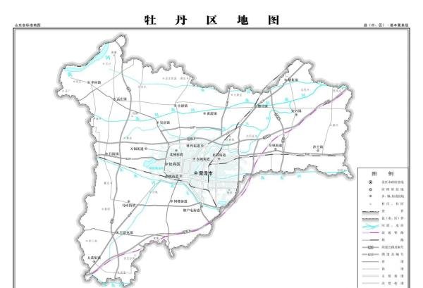 菏泽市牡丹区地图