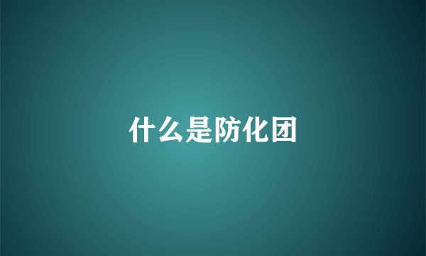 什么是防化团