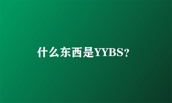 什么东西是YYBS？