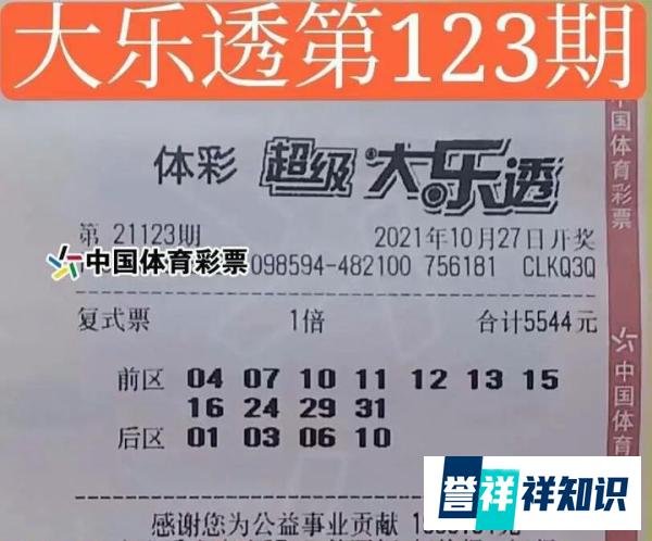 大乐透21123期开奖：一等奖3注，单注千万，安徽彩民揽获1800万元